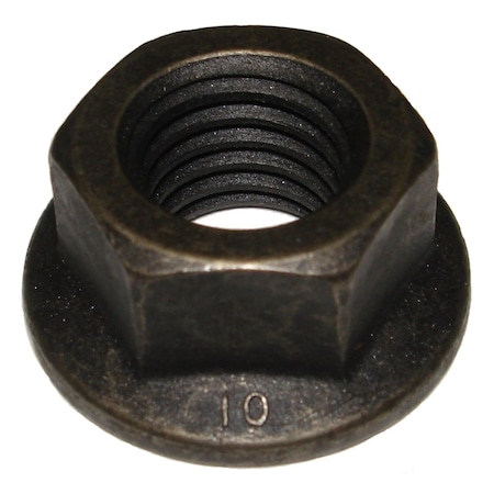 Midwest Fastener Flange Nut, M14-2.00, Steel, Class 10, Black Phosphate, 6 PK 78486